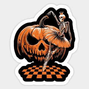 Skeleton Ballerina Sticker